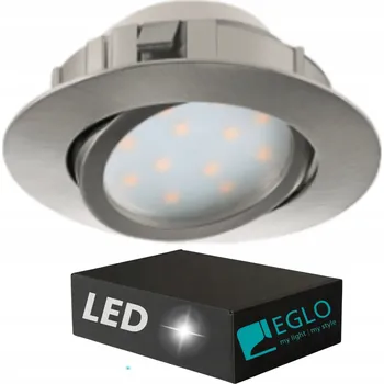 Stropní zapuštěné svítidlo Eglo 6 W integrovaný LED zdroj 8,4 cm stříbrné