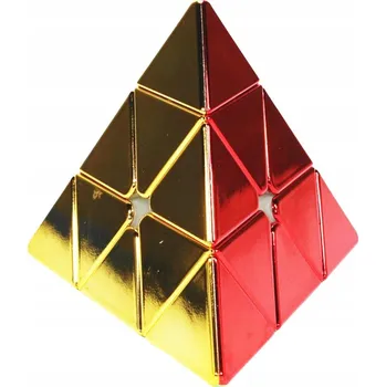 Hlavolam SADA KOSTKA 3x3x3 Metalická Pyraminx KOSTKA 3x3 SPEED CUBE Hlavolam Vzdělávací