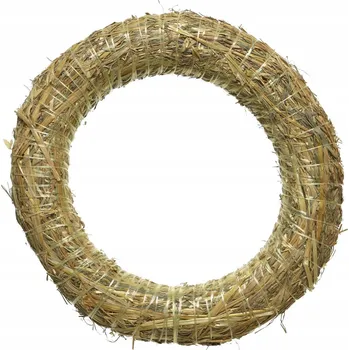 Věnec Slámový věnec 30 cm