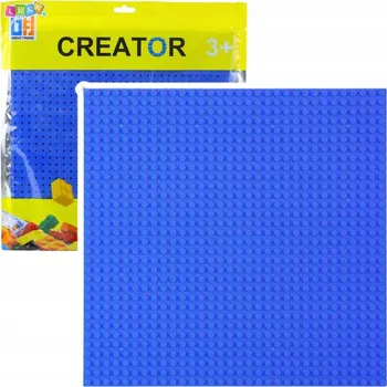 ostatní stavebnice Stavební Deska Podložka pro Kostky Cihličky Granátová 25,5x25,5 cm