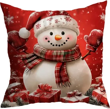 Polštář POVLEČENÍ NA DEKORAČNÍ POLŠTÁŘEK VÁNOČNÍ 40X40 VÁNOCE OZDOBNÉ