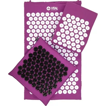 Akupresurní podložka Akupresurní podložka a polštář set Standard Deluxe Set Soft Vital vínová