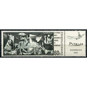 Poštovní známka Českosloveská pošta (1966) Pof. 1543 ** (KP) - Československo - 30. výročí Interbrigád ve Španělsku