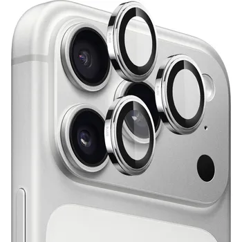 Blueo Sapphire Crystal Original sklo objektivu iPhone 17 Pro iPhone 17 Pro Max stříbrná