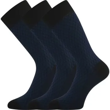 Pánské ponožky Ponožky pánské společenské Lonka ŽERYK černé (3 páry) Velikost: 39-42 (26-28)