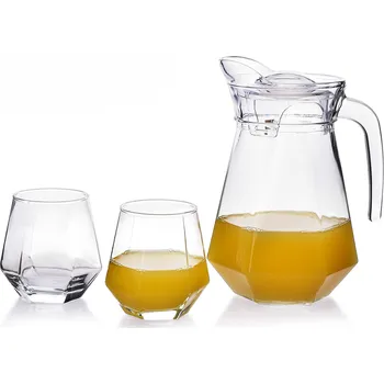 Sklenice Sada karafy a 6 sklenic ADEL čirá