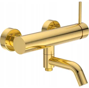 Vodovodní baterie Nástěnná vanová baterie páková Balneo CASCADE zlatá