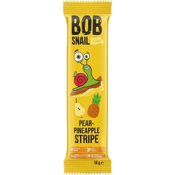 Bonbon Bob Snail Svačinka hruška ananas proužek bez lepku 14 g