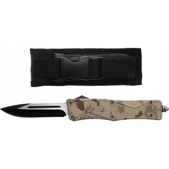 Kuchyňský nůž Nůž OTF celokovový, camo design, s pouzdrem