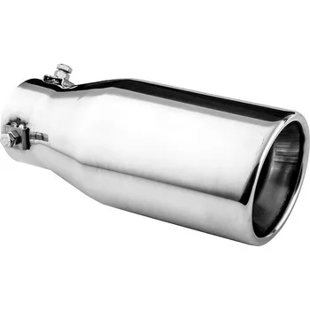 Koncovka výfuku ASSO koncovka výfuku nerezová kulatá, vnější průměr 90 mm, délka 215 mm