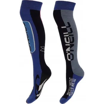 Dámské ponožky Lyžařské Ponožky O'neill 201061006-7002P 2 páry, modrá/šedá, velikost 43-46