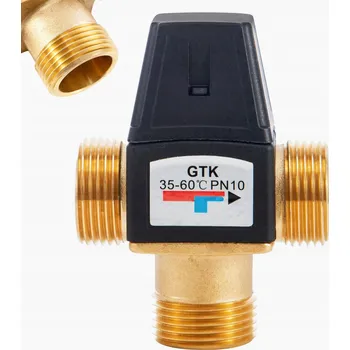 Ventil TŘÍCESTNÝ mosazný TERMOSTATICKÝ SMĚŠOVACÍ VENTIL DN25 G1"