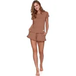 Dámské pyžamo DoctorNap 4315 hnědé hnědá S