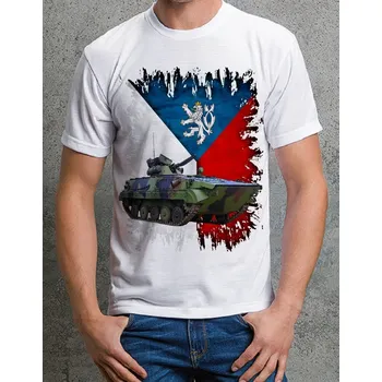 Pánské tričko Pánské vojenské tričko BVP vel. XL (vojenské tričko s armádní technikou )
