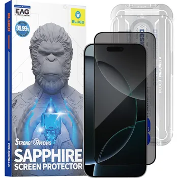 Blueo Premium Sapphire sklo 9H Privacy pro iPhone 16 Pro 17 17 Pro