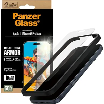 Telefonní příslušenství PanzerGlass Anti-Reflective Armor ochranné sklo iPhone 17 Pro Max matné průhledné
