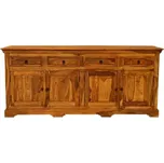 Indický nábytek - Komoda Jali 200x90x45 z indického masivu palisandr Natural 156980419