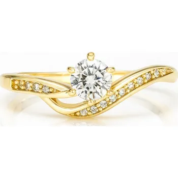 Prsten Flamenco Mystique Pozlacený prsten z chirurgické oceli, pozlacený PST958, velikost prstenu: US7 EU14 Velikost prstenu: US7 EU14