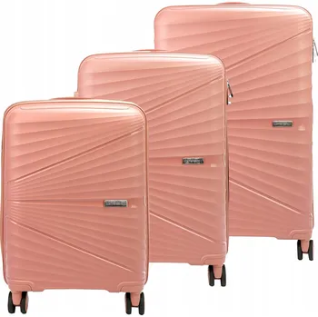 Pierre Cardin sada tří pevných cestovních kufrů na kolečkách z ABS