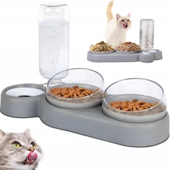 Miska pro psa Sada dvou misek na krmení Bedee, plastové, 500 ml