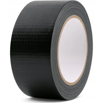 Silná černá lepicí páska Duct Tape, zesílená Power Tape 48 mm / 50 m – výhodná cena