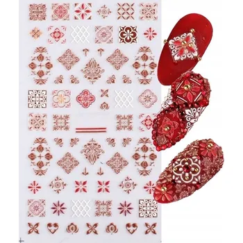 samolepka Samolepky na nehty 5D - Vzory svetříků - E134