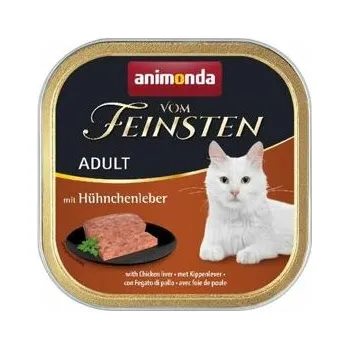 Pro kočku 32ks Paštika ANIMONDA Vom Feinsten kuřecí játra 100g
