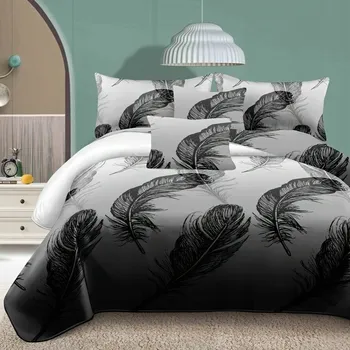 Prostěradlo Sada povlečení 180x200 cm s povlaky na polštáře, Čistá bavlna, Wygoda+ s peřím