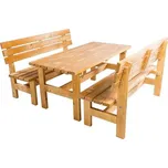 DEOKORK Masivní dřevěná zahradní sestava TEA 1+2 o síle 38 mm 42146271