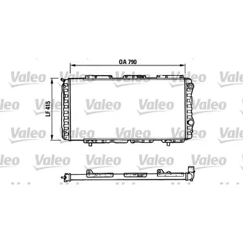Chladič motoru Chladič, chlazení motoru VALEO 730997