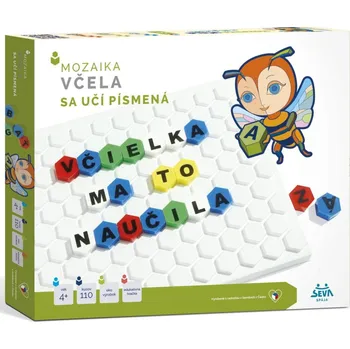 Stavebnice Seva SEVA Včela sa učí písmenká SK, 110 dílků