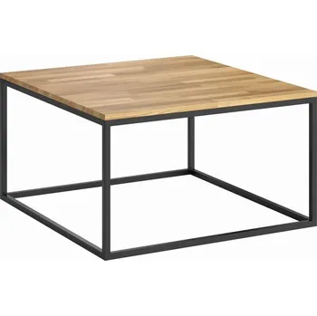 Konferenční stolek Konferenční stolek ze dřeva a kovu v industriálním stylu 70x70cm