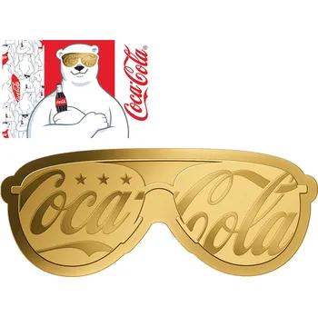 Chada zlatá mince "Coca-Cola. Sluneční brýle" (proof), 0,031 g ryzího zlata (0.999 proof)