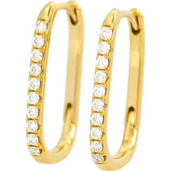 Náušnice Flamenco Mystique Náušnice z nerezové oceli pokovené 14k zlatem, anglické zapínání KST3425