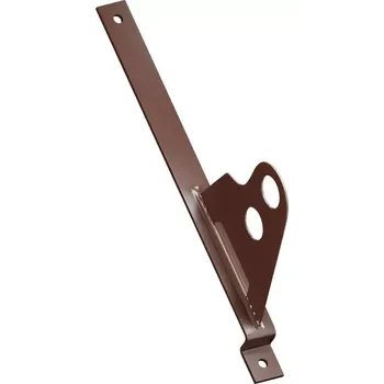FIX TRUBKA METAL 350 - držák trubkové zábrany pro plech profil 350, hnědá