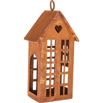 Svícen Kovový svícen Rustik House, 5 x 6,5 x 15 cm, měděná