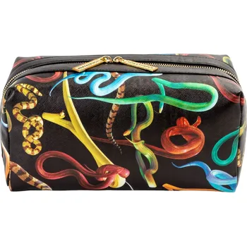 Kosmetická taška Taštička TOILETPAPER SNAKES Seletti 25,5 x 12 cm černá