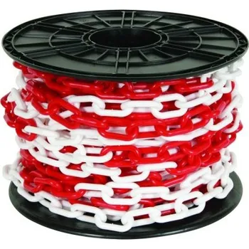 Řetěz Plastový řetěz bílo-červený Maan 5700 6 mm x 30 m