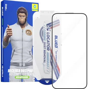 Blueo Anti-Dust HD sklo s aplikátorem Pro iPhone 16 Pro Max iPhone 17 Pro Max černé