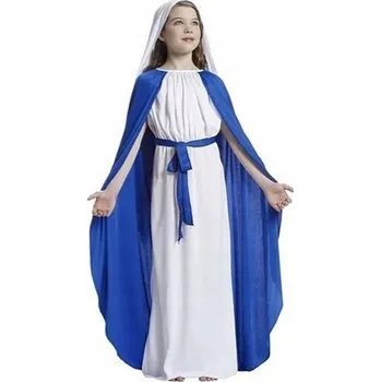 Karnevalový kostým KOSTÝM DĚTSKÝ PANNA MARIE BIBLICKÝ BETLÉM VÁNOCE SVÁTKY 104