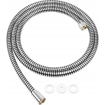 Sprchová hadice Sprchová Hadice FEVONE 1,75 m černá, PVC, s ochranou proti přetočení, G1/2, mosaz