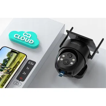 IP kamera EXTERNÍ SOLÁRNÍ KAMERA 3MPX S NOČNÍM VIDĚNÍM A OBOUSTRANNÝM AUDIO