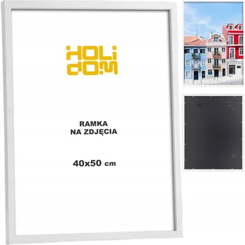 Obraz Bílý RÁMEČEK na Fotky 40x50 Plakát Diplom Rám Foto 50x40 MDF na Zeď