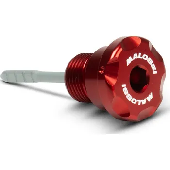 Měrka oleje CNC Malossi červená, Piaggio Leader, Quasar 125 - 300ccm 4T AC/LC M20246BR