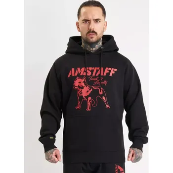Pánská mikina Amstaff Mikina Logo 2.0 Hoody Black/Red