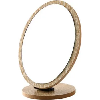 Kosmetické zrcátko Flamenco Mystique Stojací dřevěné kosmetické zrcátko, oválné, 22 x 16 cm, L6BR