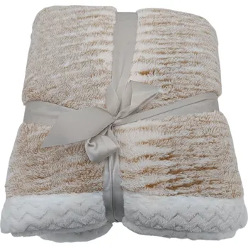 deka Beránková deka Mramor béžová, 150 x 200 cm