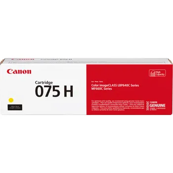 Toner Canon 075H, 6366C002 žlutý (2 500 stran)