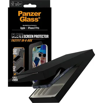 PanzerGlass Ultra-Wide Fit ochranné sklo s FASTFIT IN-A-BOX iPhone 17 Pro černá