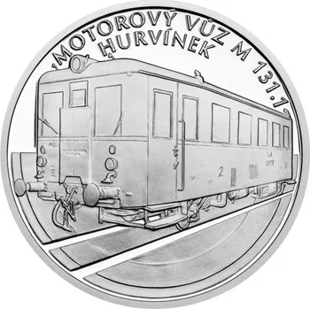 2025 - Stříbrná mince Motorový vůz M 131.1 Hurvínek - Na kolech
